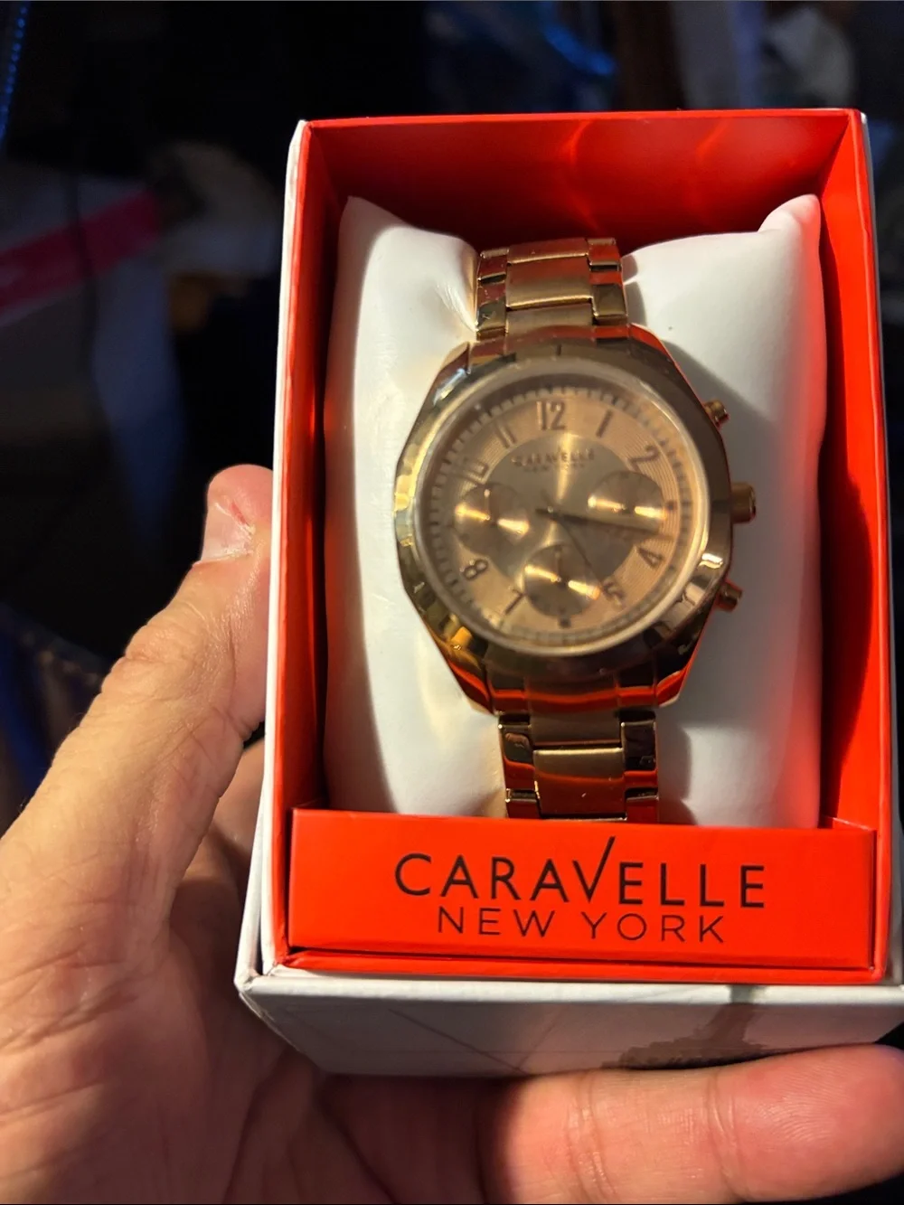 Bulova Women's Rose Gold Tone Bracelet Watch